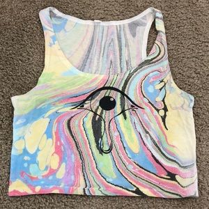 Trippy Hippie Crop Tank